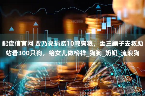 配查信官网 贾乃亮捐赠10吨狗粮，坐三蹦子去救助站看300只狗，给女儿做榜样_狗狗_奶奶_流浪狗